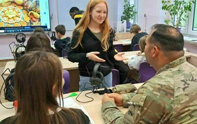 Zdjęcie do Aktywna lekcja z żołnierzami amerykańskimi