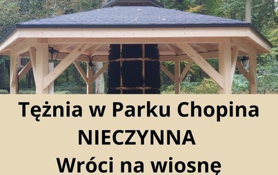 Zdjęcie do  Tężnia w Parku Chopina nieczynna  - wr&oacute;ci na wiosnę!
