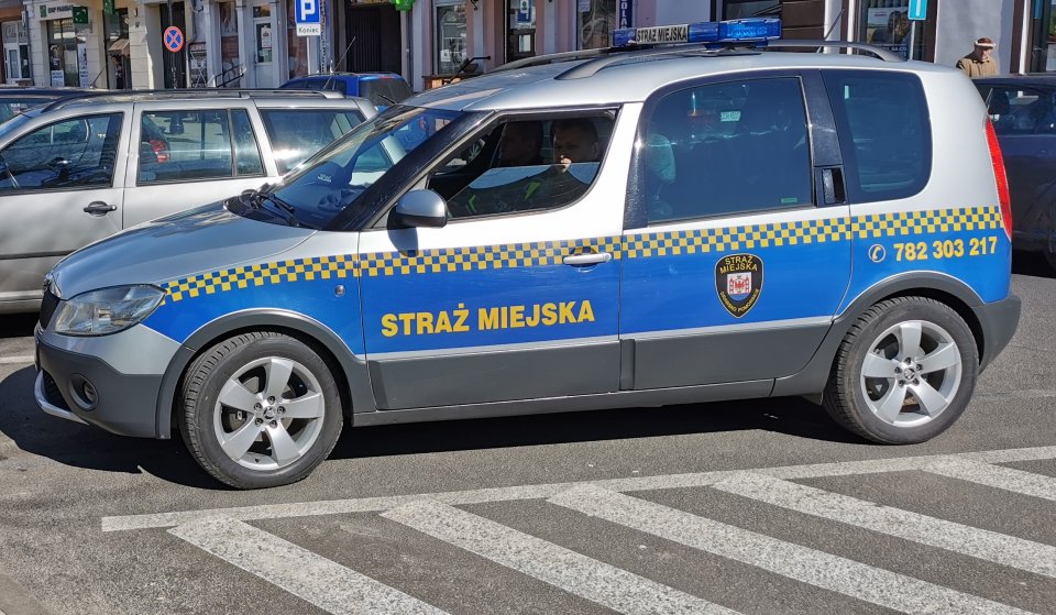 Samochód Straży Miejskiej w Drawsku Pomorskim