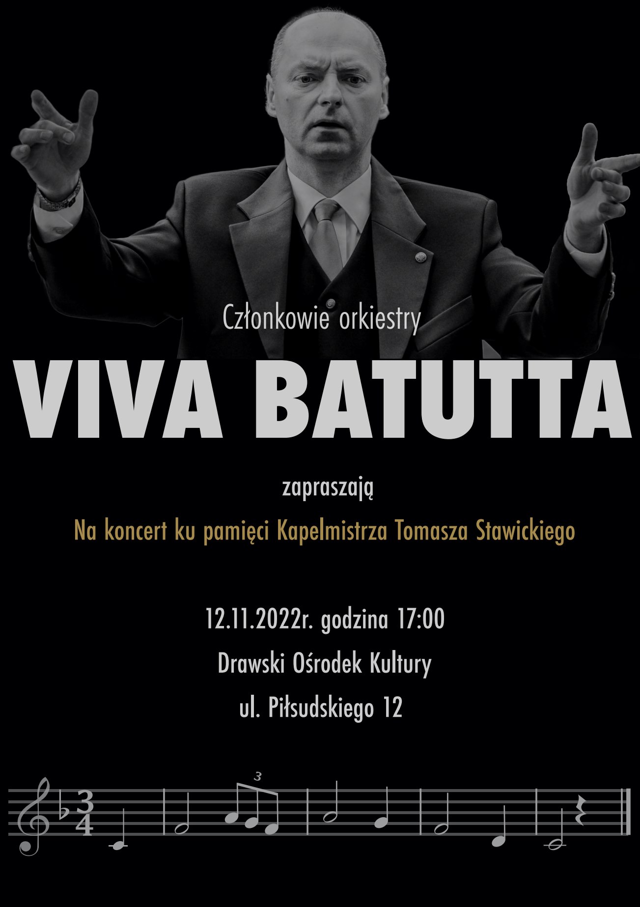 Plakat dotyczący wydarzenia Koncert orkiestry Viva Batutta