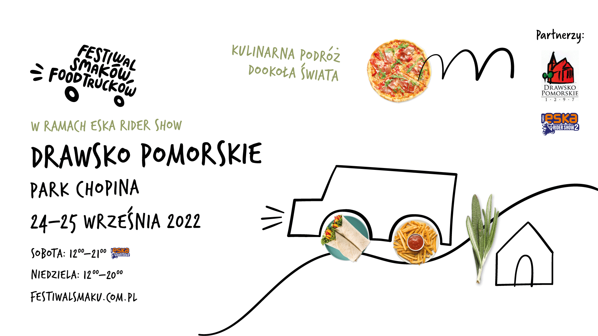 Plakat promujący Festiwal Smaków Food Trucków 