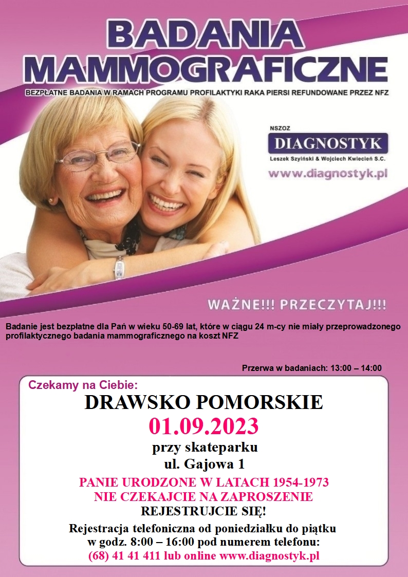 20230822mamografia_Drawsko_Pomorskie