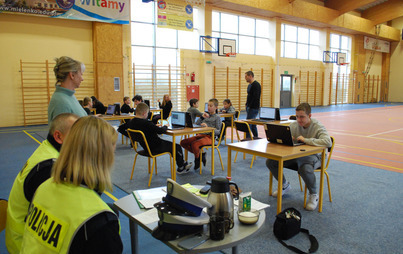 Zdjęcie do Egzamin na kartę rowerową w Szkole Podstawowej w Mielenku Drawskim