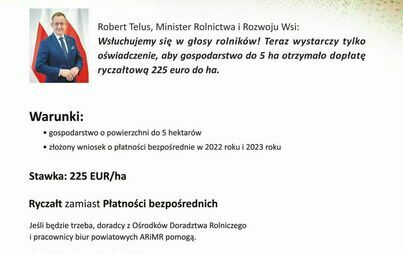 Zdjęcie do Pilna informacja dla rolnik&oacute;w!