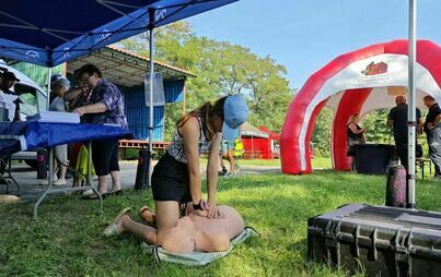 Zdjęcie do W Mielenku Drawskim zorganizowano piknik bezpieczeństwa