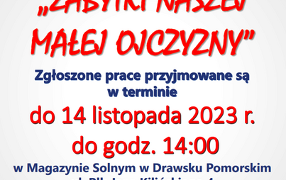 Zdjęcie do Konkurs plastyczny &bdquo;ZABYTKI NASZEJ MAŁEJ OJCZYZNY&rdquo;