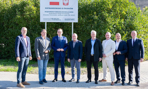 Zdjęcie do Przebudowa drogi Drawsko Pomorskie - Jankowo Małe zakończona. Droga oficjalnie oddana do użytku 