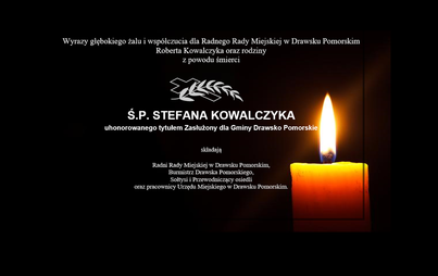 Zdjęcie do Kondolencje dla rodziny Ś.P. Stefana Kowalczyka