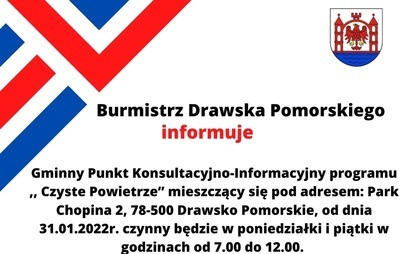 Zdjęcie do Informacja Burmistrza Drawska Pomorskiego