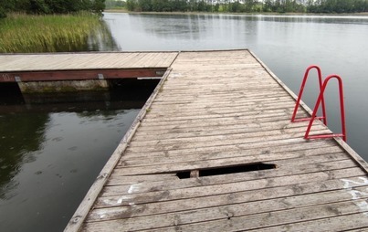 Zdjęcie do KOMUNIKAT!!!  czasowe zamknięcie terenu przy pomoście na plaży miejskiej nad jeziorem Okra w Drawsku Pomorskim