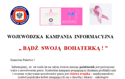 Zdjęcie do WOJEW&Oacute;DZKA  KAMPANIA  INFORMACYJNA &bdquo; BĄDŹ  SWOJĄ  BOHATERKĄ ! &rdquo;