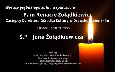 Zdjęcie do Wyrazy głębokiego żalu i wsp&oacute;łczucia