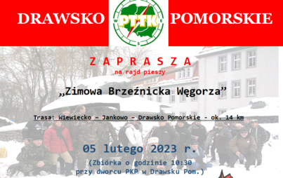 Zdjęcie do &bdquo;Zimowa Brzeźnicka Węgorza&rdquo; - PTTK Drawsko Pomorskie zaprasza na rajd pieszy