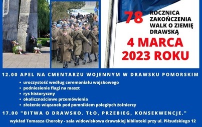 Zdjęcie do 78. Rocznica zakończenia walk o ziemię drawską