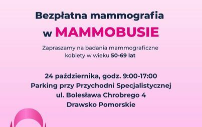 Zdjęcie do Zapraszamy na bezpłatną mammografię!