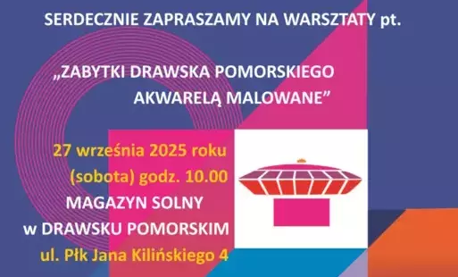 Zdjęcie do "Zabytki Drawska Pomorskiego akwarelą malowane" 