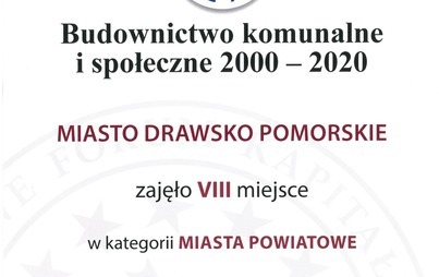 Zdjęcie do Gmina Drawsko Pomorskie zajęła 8. miejsce w rankingu budownictwa społecznego i komunalnego
