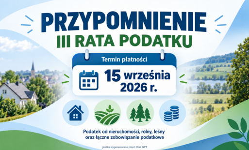 Zdjęcie do Płatność trzeciej raty podatku