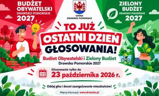 Zdjęcie do Jeszcze dziś możesz zagłosować w Budżecie Obywatelskim i Zielonym Budżecie 2027