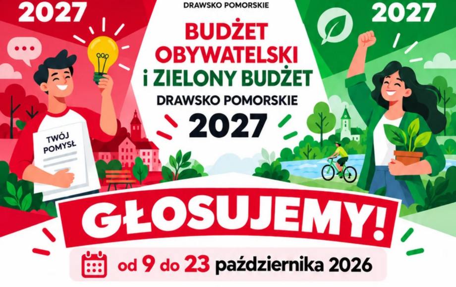 Głosowanie w Budżecie Obywatelskim i Zielonym Budżecie Gminy Drawsko Pomorskie